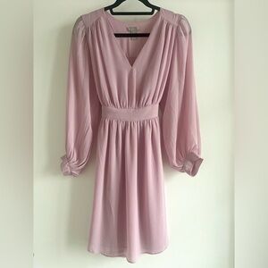H&M Soft Pink Long Sleeve Dress
